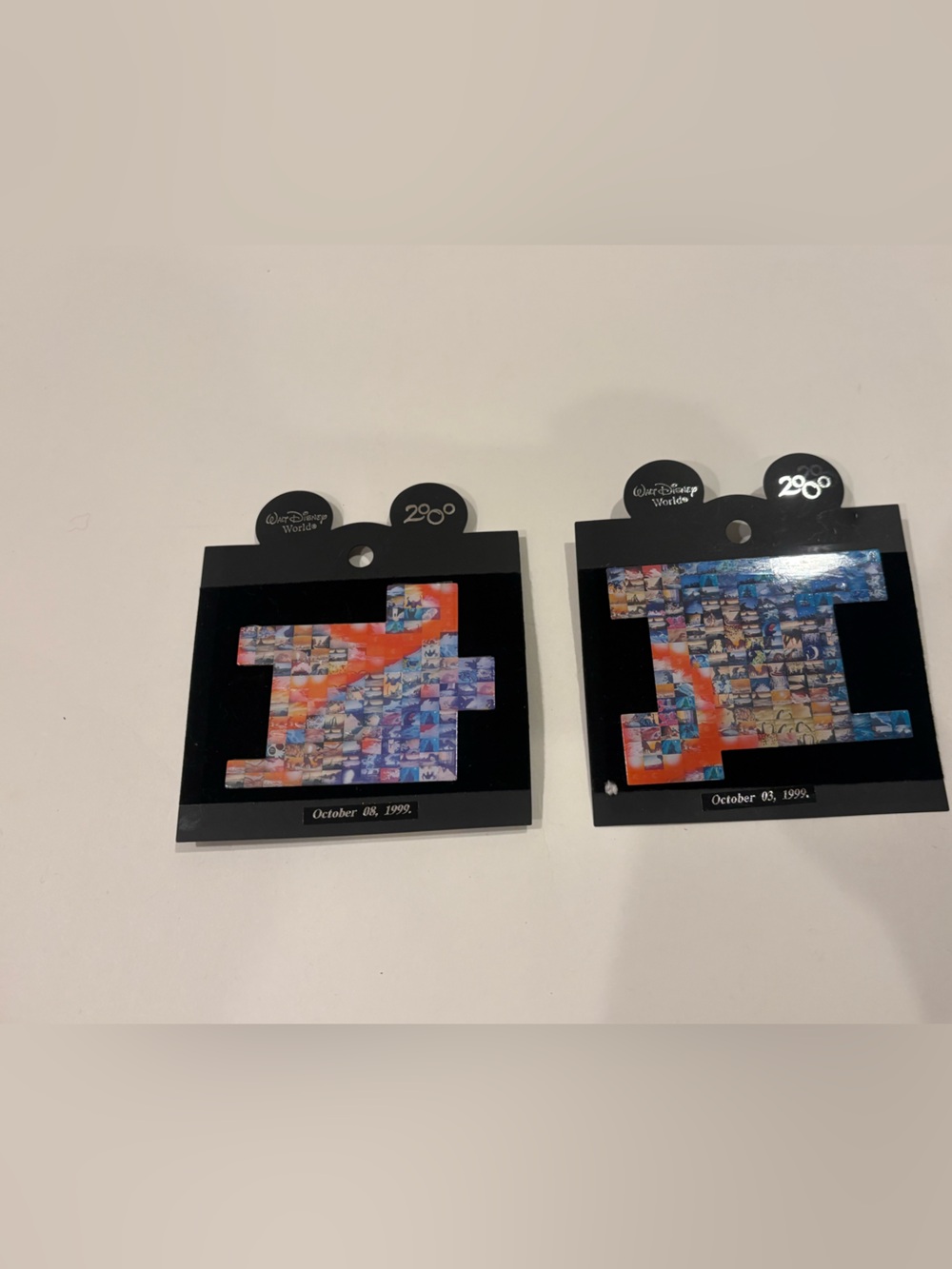 Brand New Walt Disney World Epcot Photomosaic Puzzle Piece Trading Pins